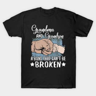 Grandma And Grandson A Bond That Can't Be Broken T-Shirt